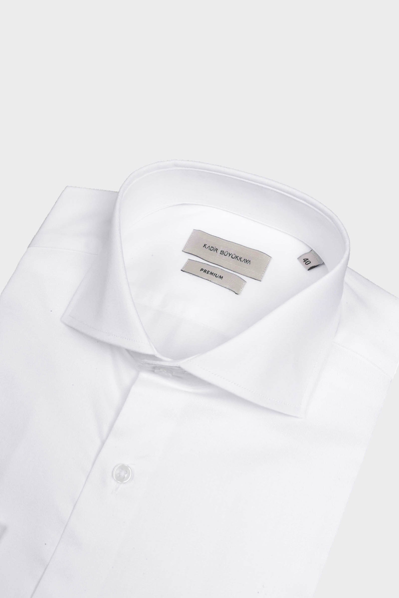 Italian-Collar Shirt White