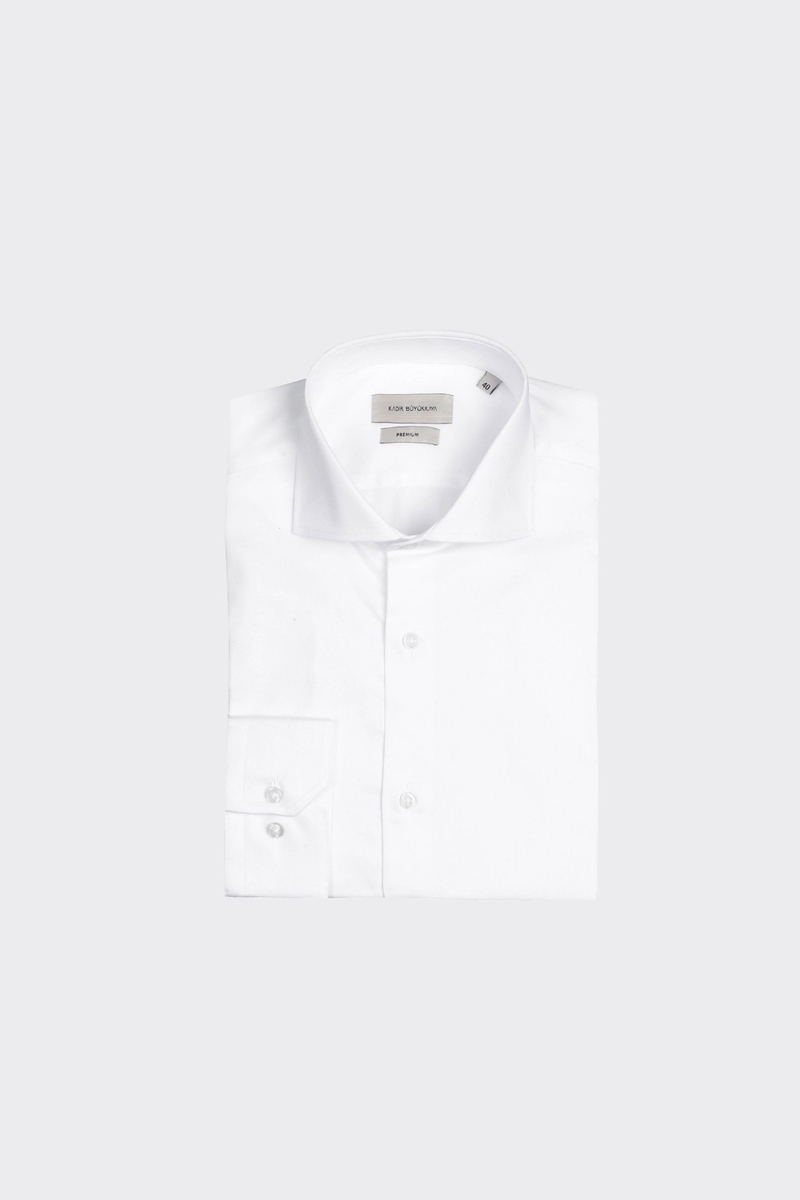 Italian-Collar Shirt White