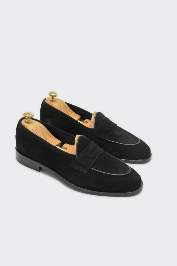 Loafer Ayakkabı Siyah Süet