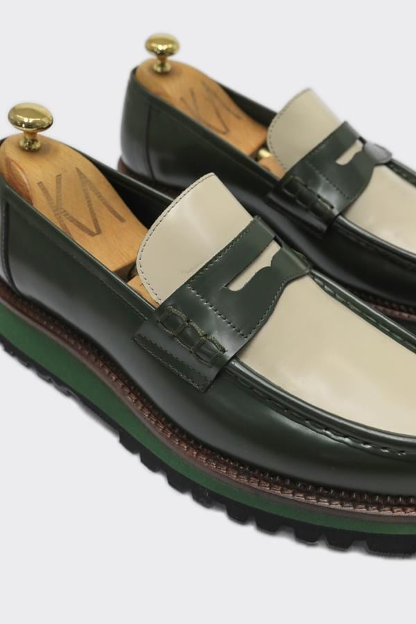 Loafer Ayakkabı Haki-Bej Açma