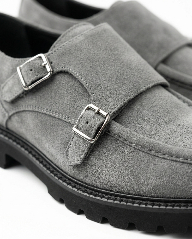 Loafer Ayakkabı Gri Süet