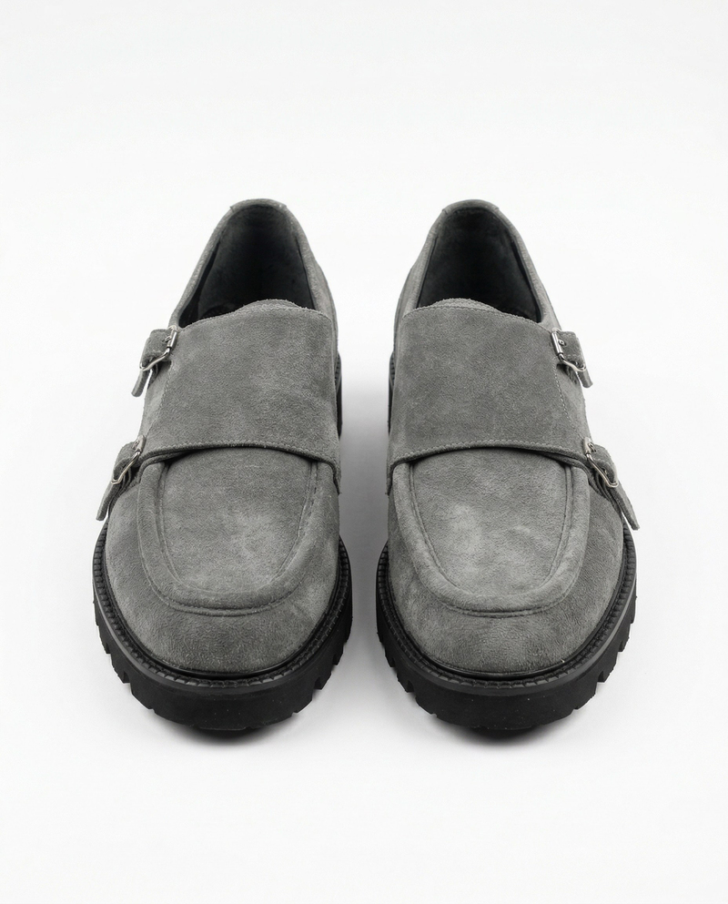 Loafer Ayakkabı Gri Süet