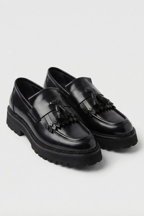 Loafer Ayakkabı Siyah Açma