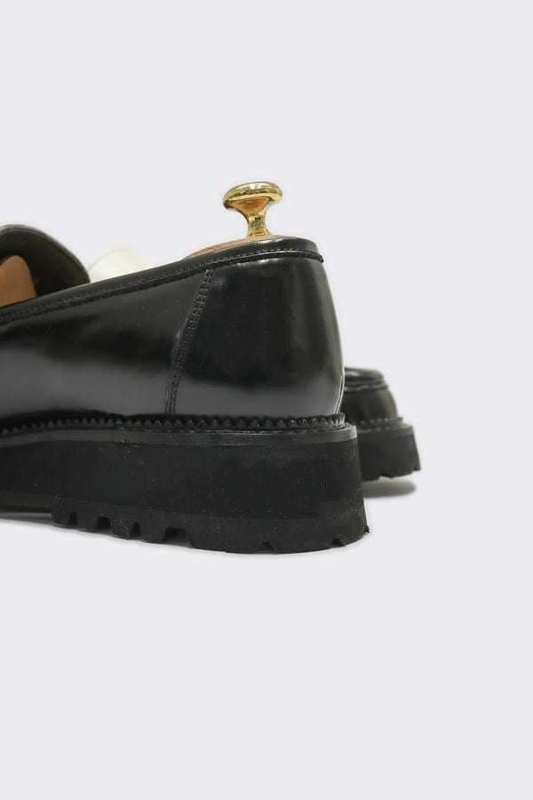 Loafer Ayakkabı Siyah-Beyaz Açma