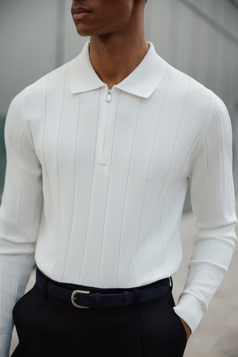 Full Fisherman Sweater Ecru
