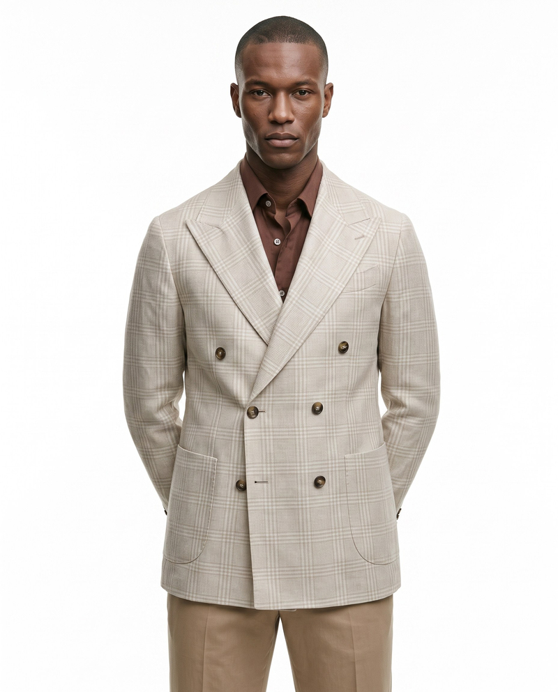 Mavro Double-Breasted Jacket Bej
