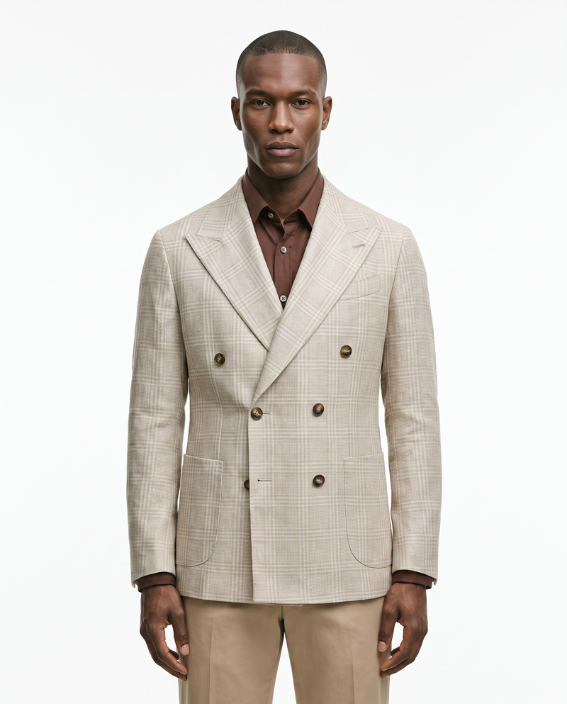 Mavro Double-Breasted Jacket Bej