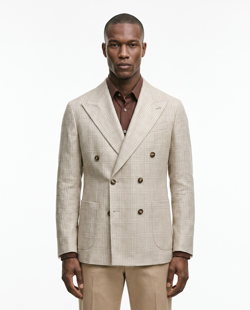 Mavro Double-Breasted Jacket Bej
