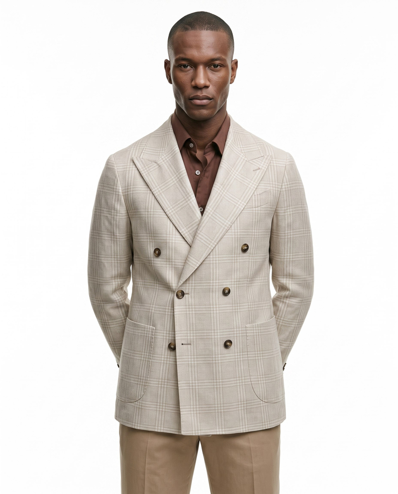 Mavro Double-Breasted Jacket Bej