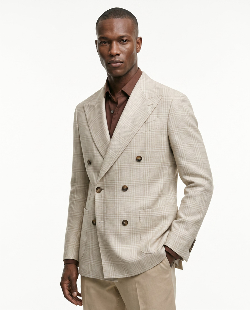 Mavro Double-Breasted Jacket Bej