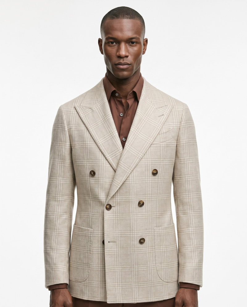 Mavro Double-Breasted Jacket Bej