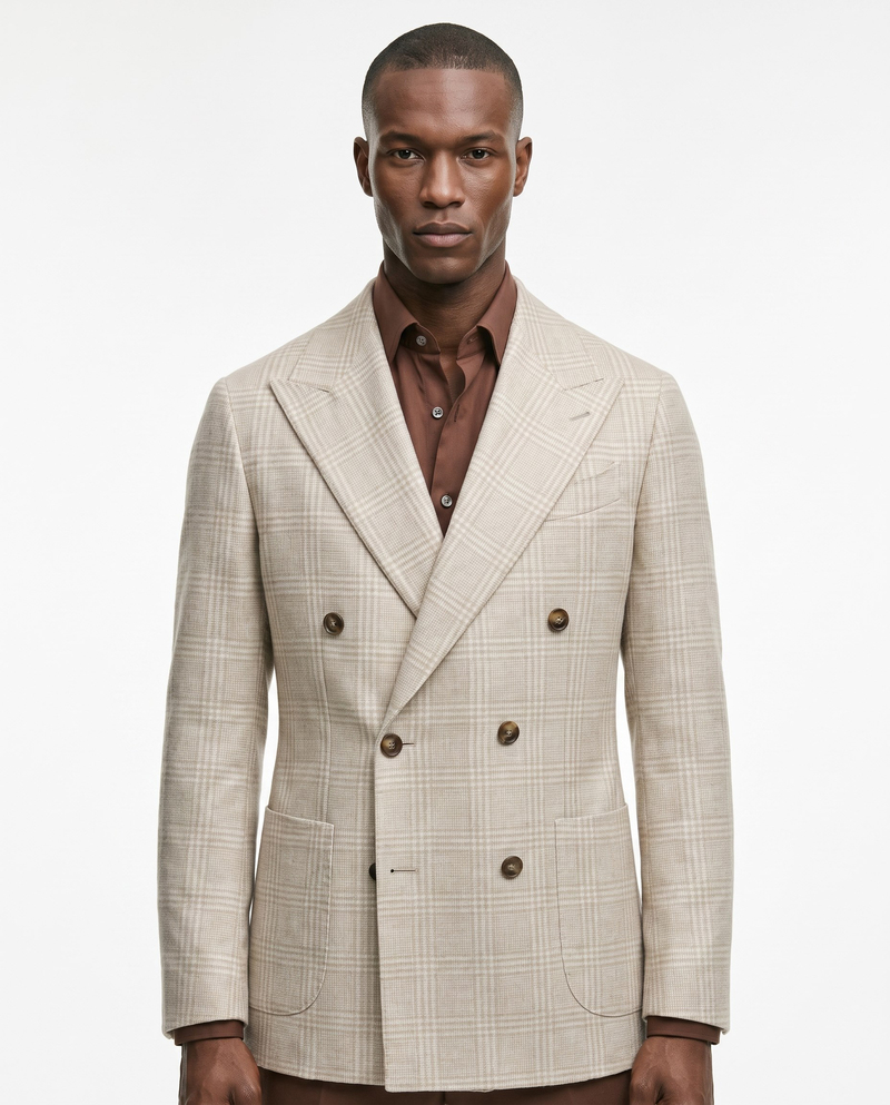 Mavro Double-Breasted Jacket Bej
