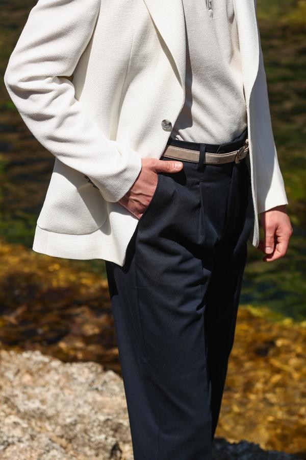 Modern Fit Pantolon Lacivert