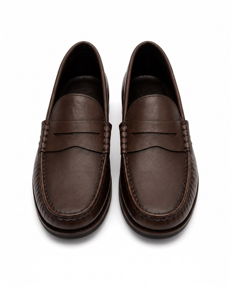 Monroe Penny Shoes Bitter Coffee Santo