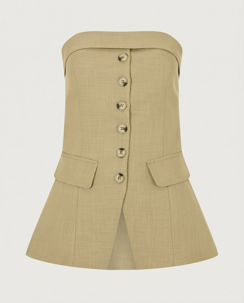 Talia Bluz Olive