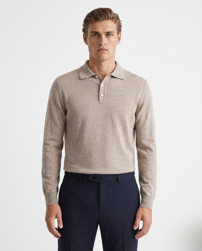 Full Fisherman Sweater Bej/Melange