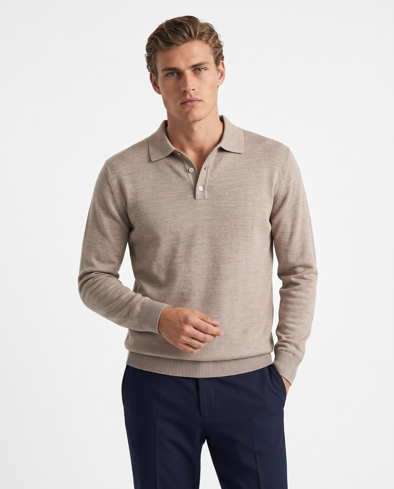 Full Fisherman Sweater Bej/Melange