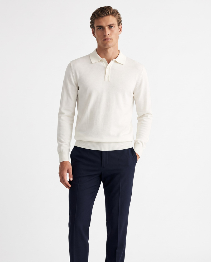 Full Fisherman Sweater Ecru