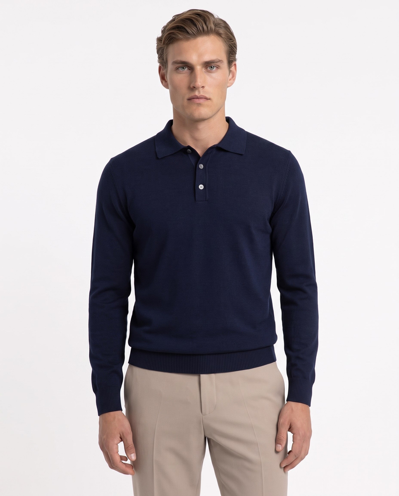 Full Fisherman Sweater Navy