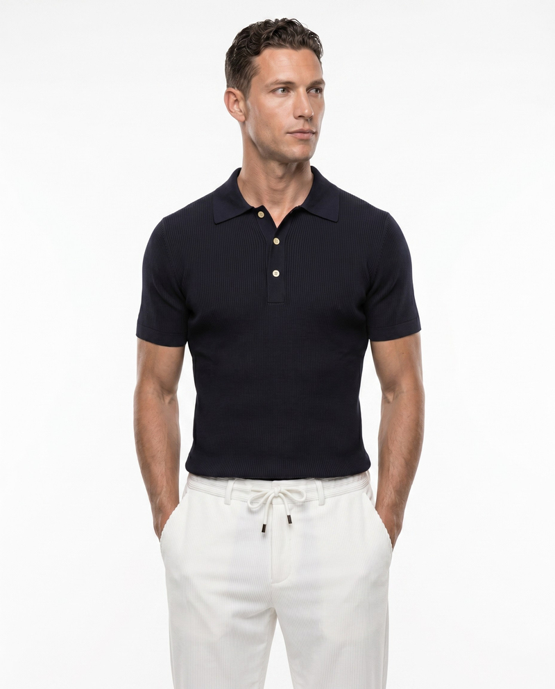 Grand Polo Triko T-Shirt Siyah