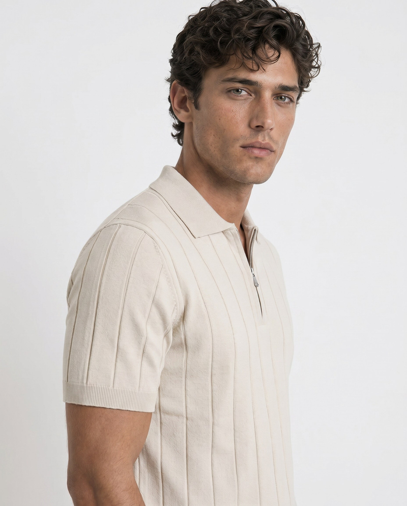 Riva Polo Triko T-Shirt Bej