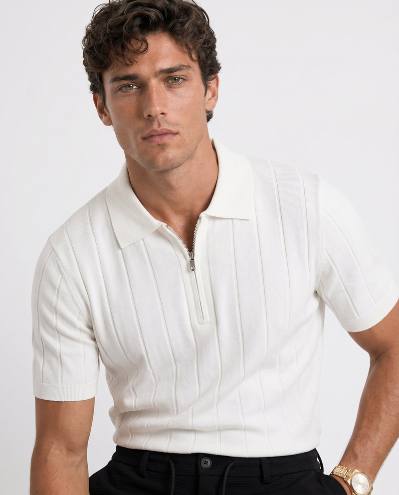 Riva Polo Triko T-Shirt Beyaz