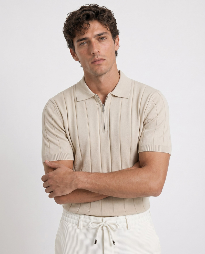 Riva Polo Triko T-Shirt Bej