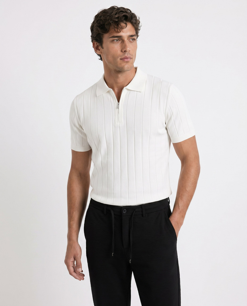 Riva Polo Triko T-Shirt Beyaz