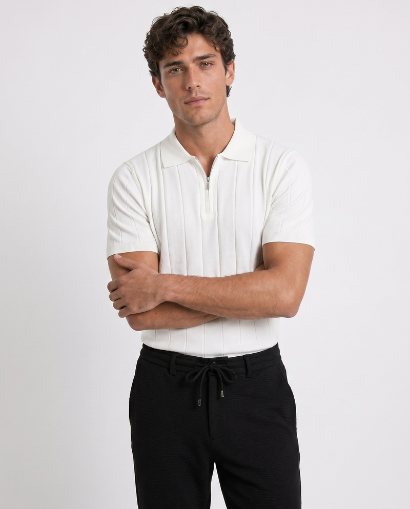 Riva Polo Triko T-Shirt Beyaz
