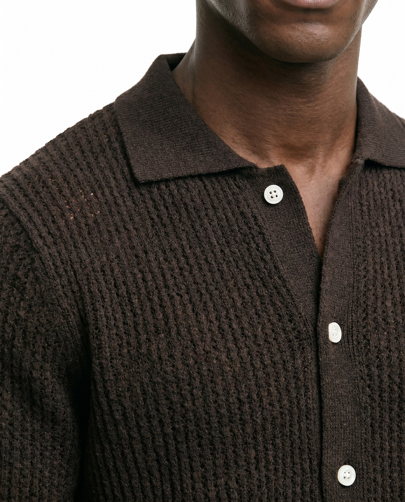 Easy Polo Triko T-Shirt Kahverengi