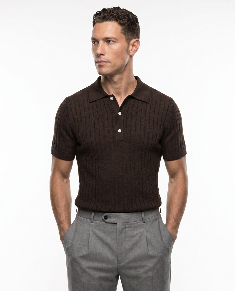 Neo Polo T-Shirt Brown