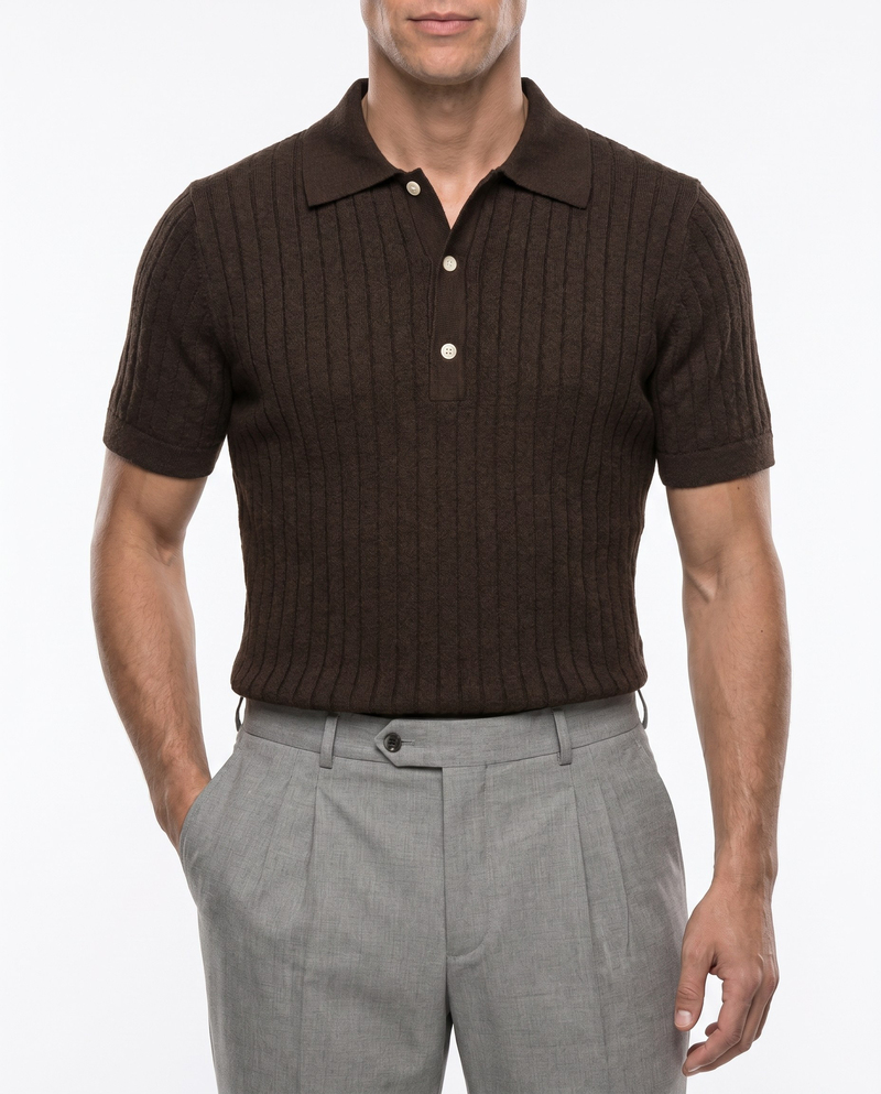 Neo Polo T-Shirt Brown