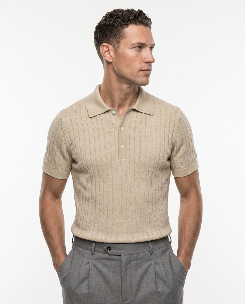 Neo Polo Triko T-Shirt Bej
