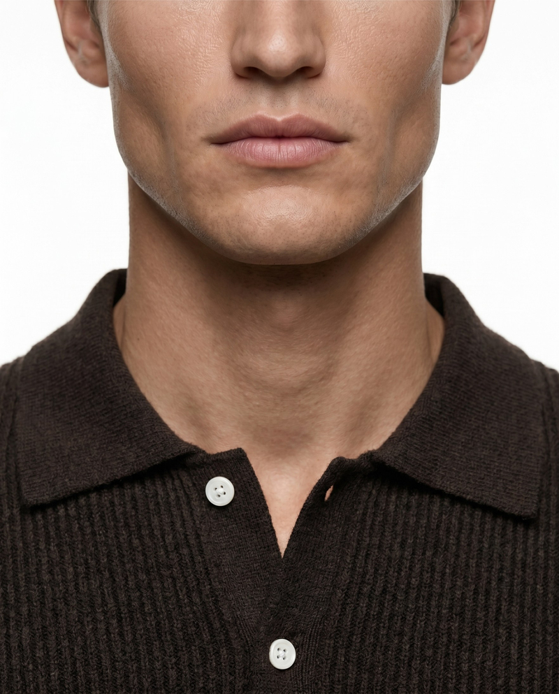 Refined Triko T-Shirt Kahverengi