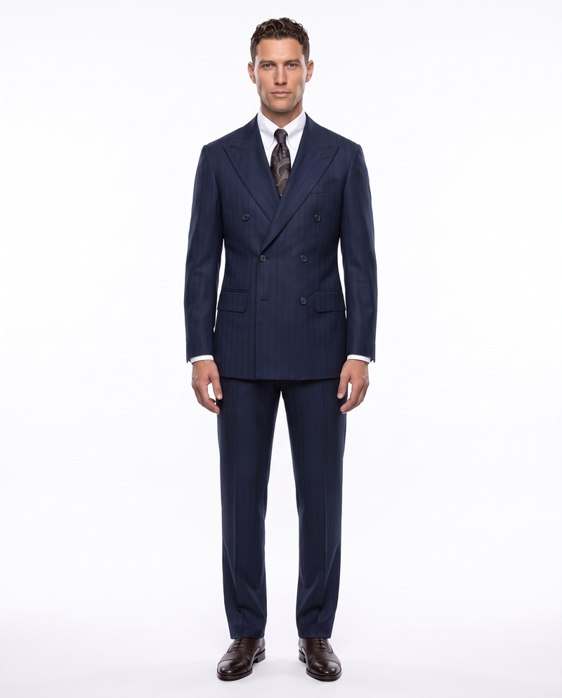 Rakkas Double-Breasted Suit Navy