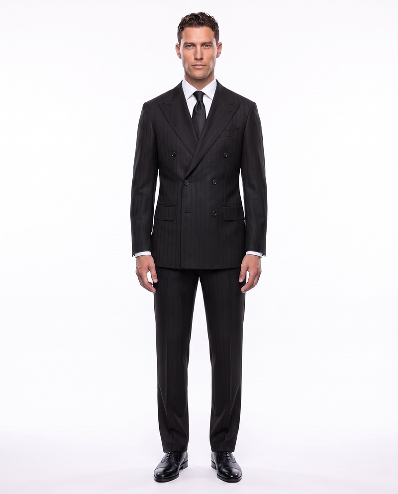 Rakkas Double-Breasted Suit Black