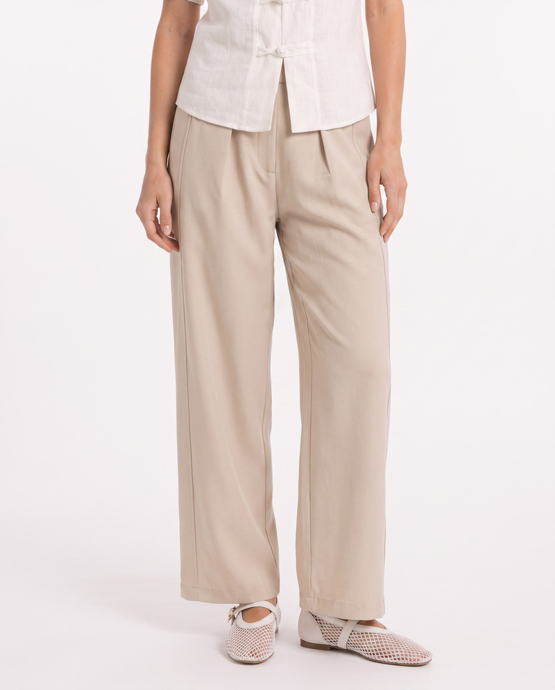 Riley Filet Pants Bej