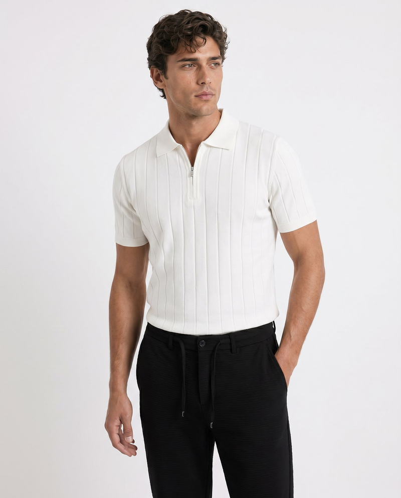 Riva Polo Triko T-Shirt Beyaz