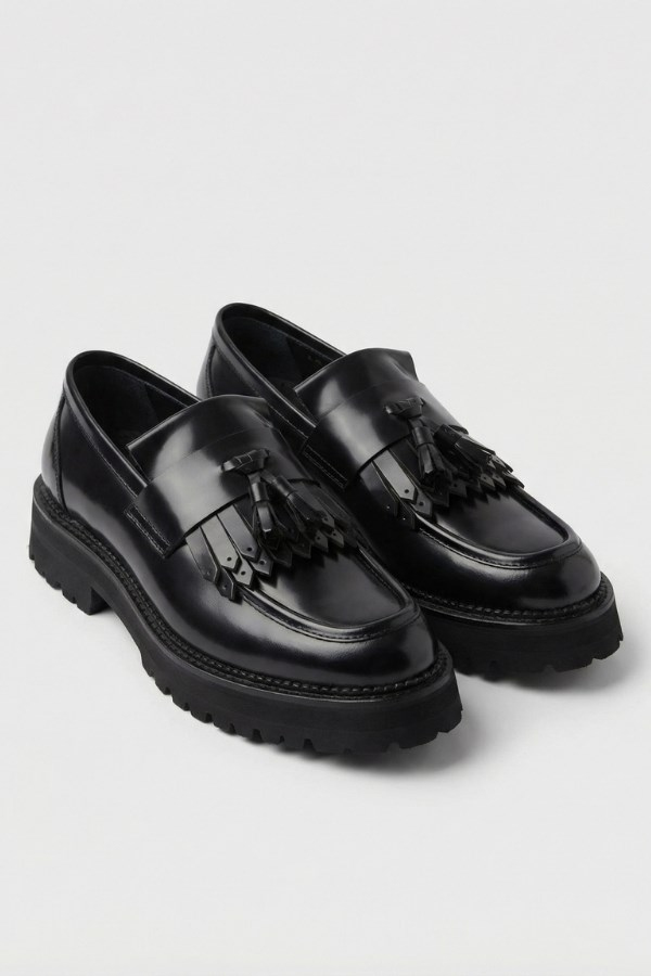 Loafer Ayakkabı Siyah Açma