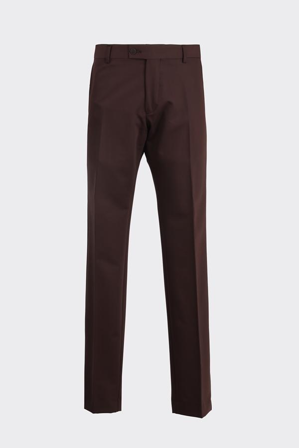 Slim Fit Pantolon Kahverengi