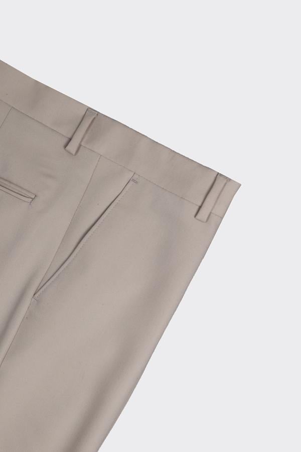 Slim Fit Pantolon Bej