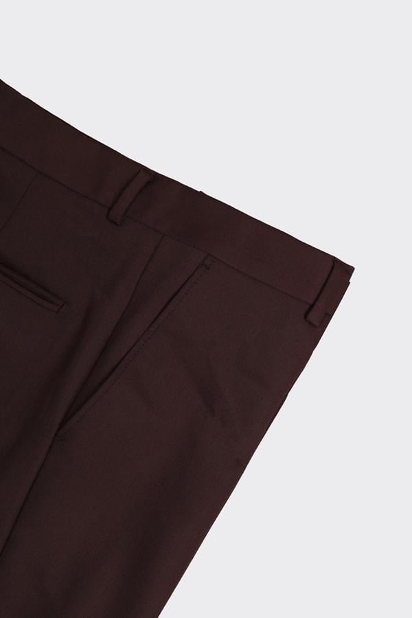 Slim Fit Pantolon Kahverengi