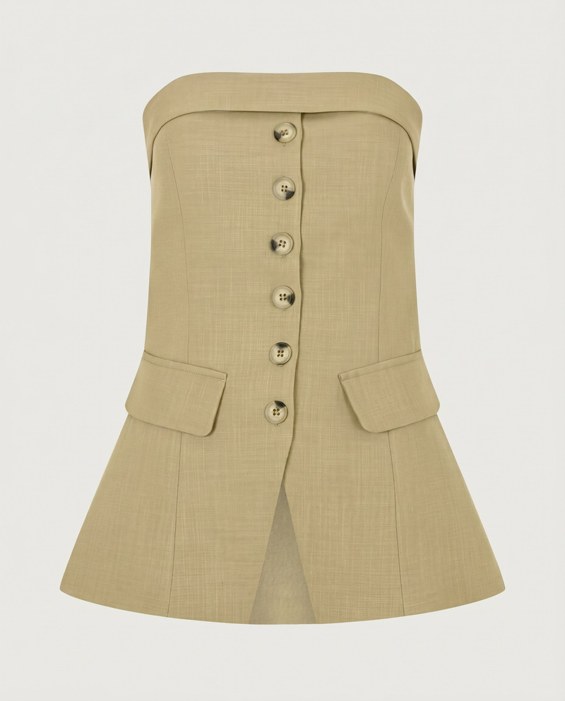Talia Bluz Olive