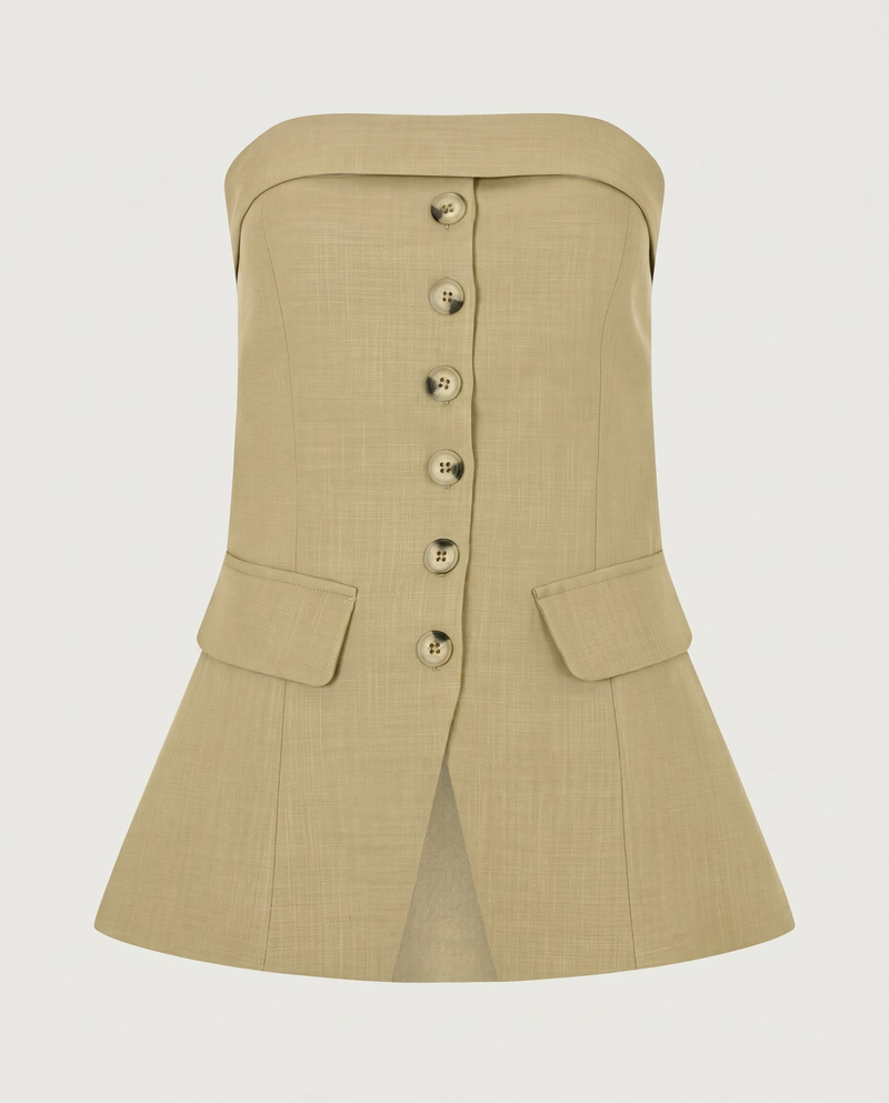 Talia Bluz Olive