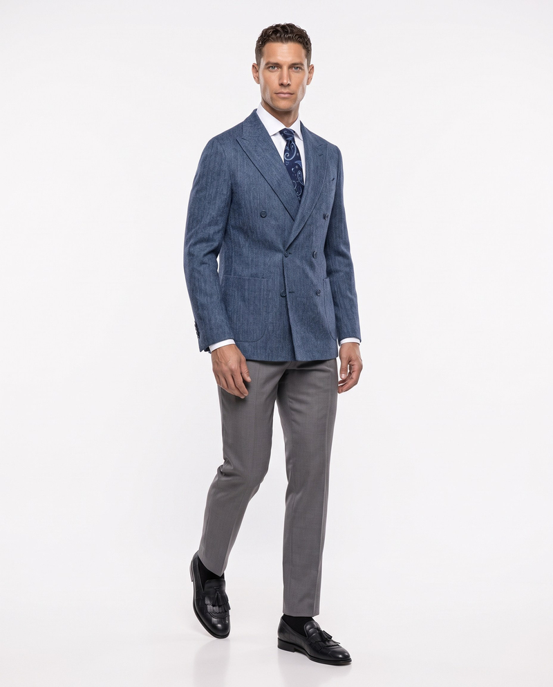 Chester Cross-Front Jacket Navy