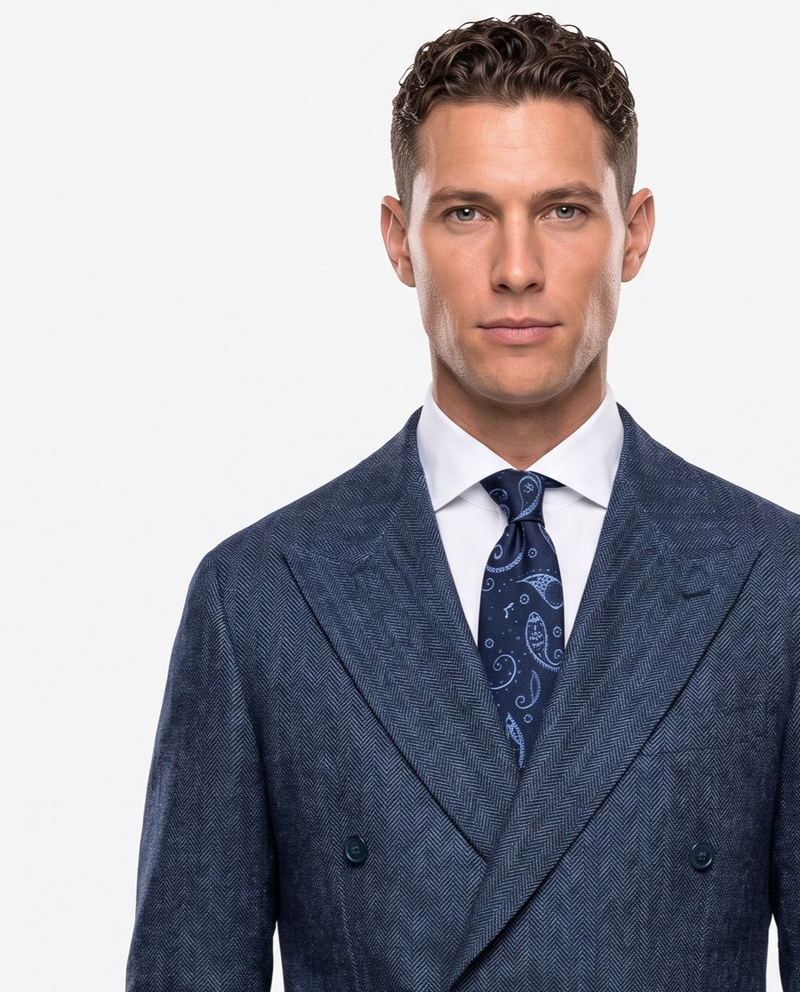 Chester Cross-Front Jacket Navy