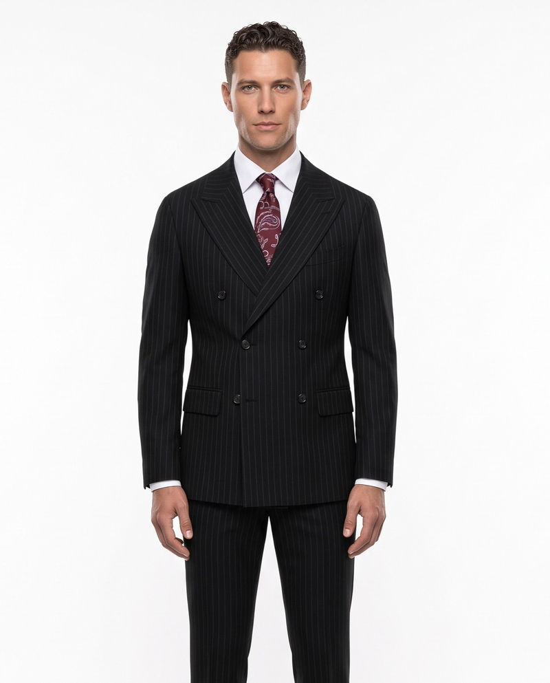 Vermeer Cross-Cut Suit Black