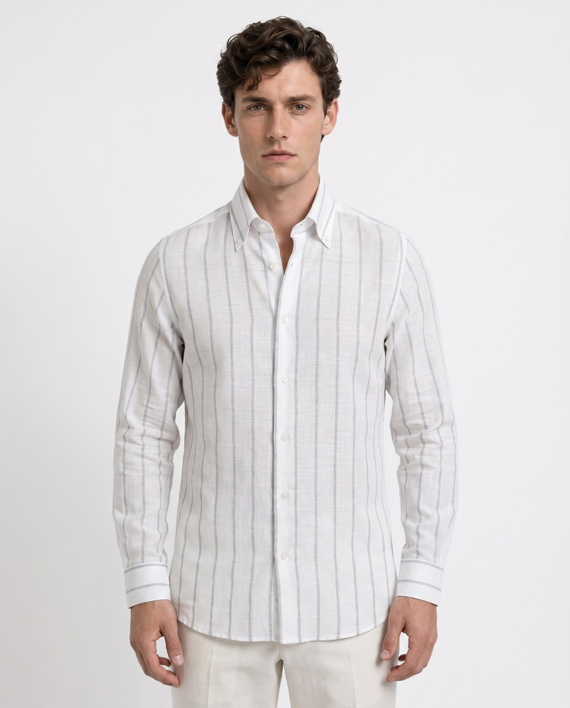 Enzo Collared Shirt Grey