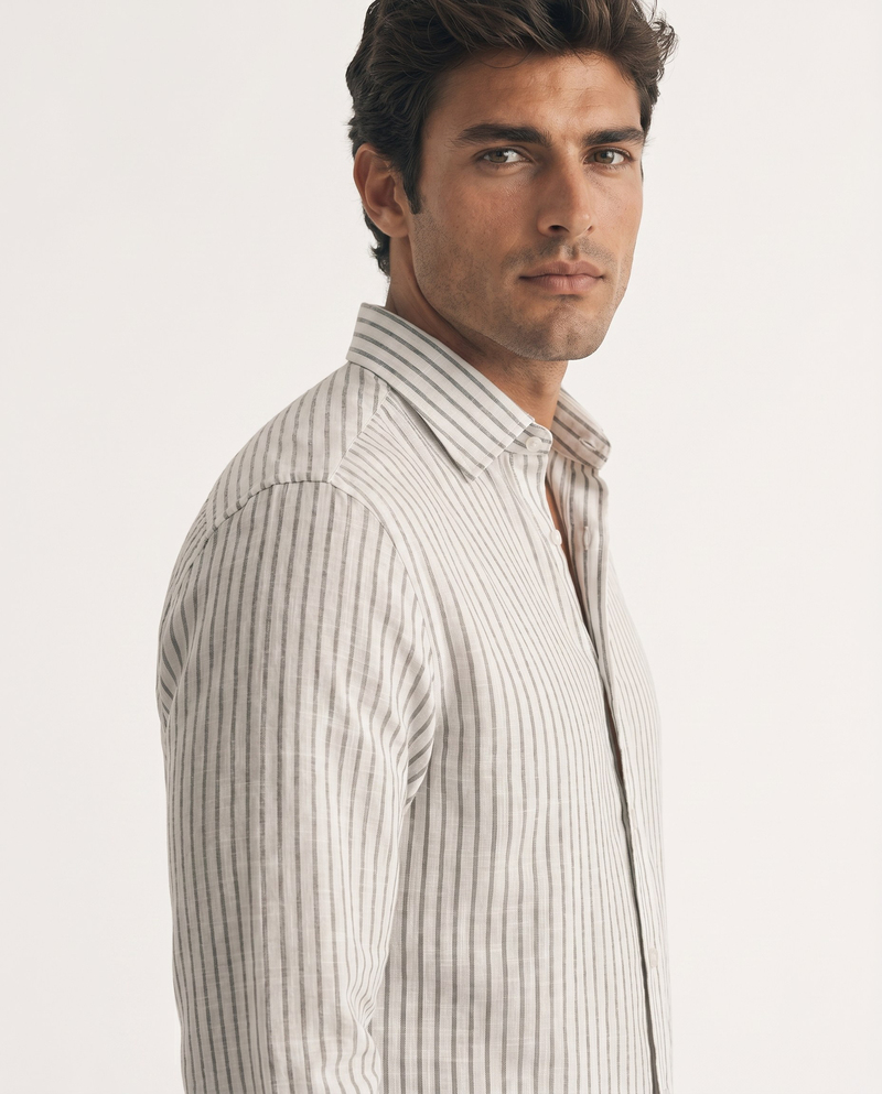 Milo Button-Down Shirt Khaki