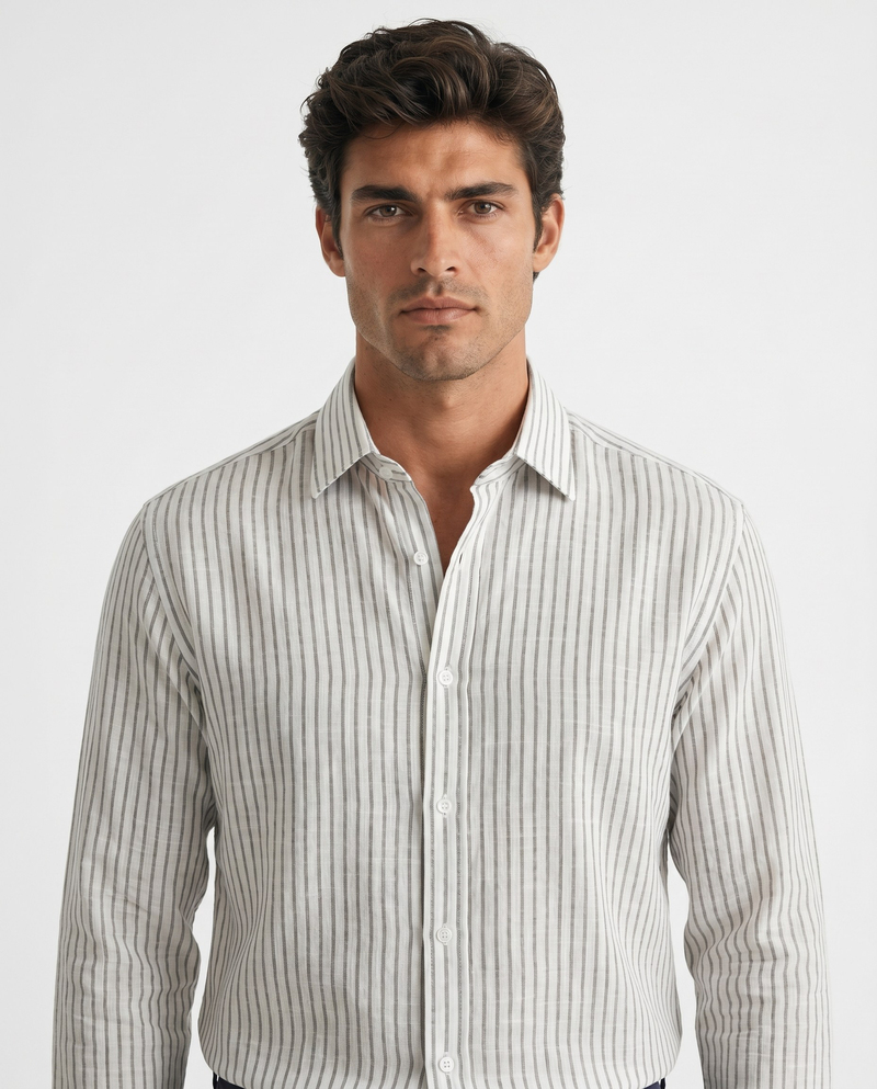 Milo Button-Down Shirt Khaki